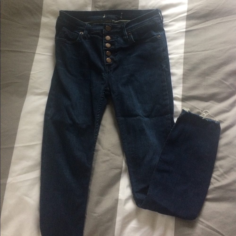 Free People High Rise Raw Hem