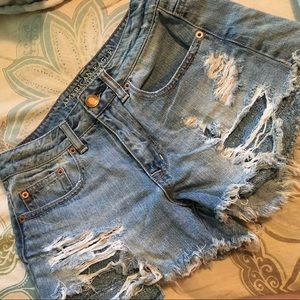 american eagle jean shorts