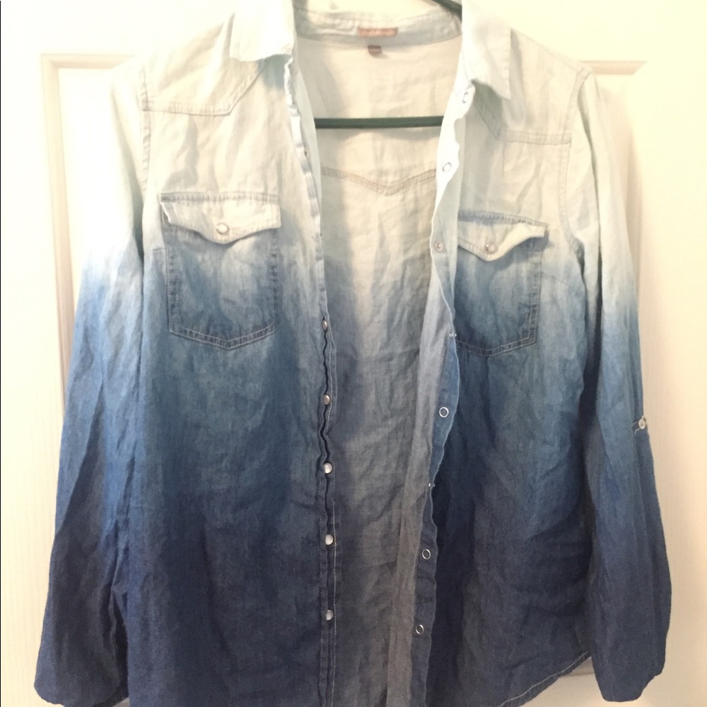 Ombré Chambray button-up shirt