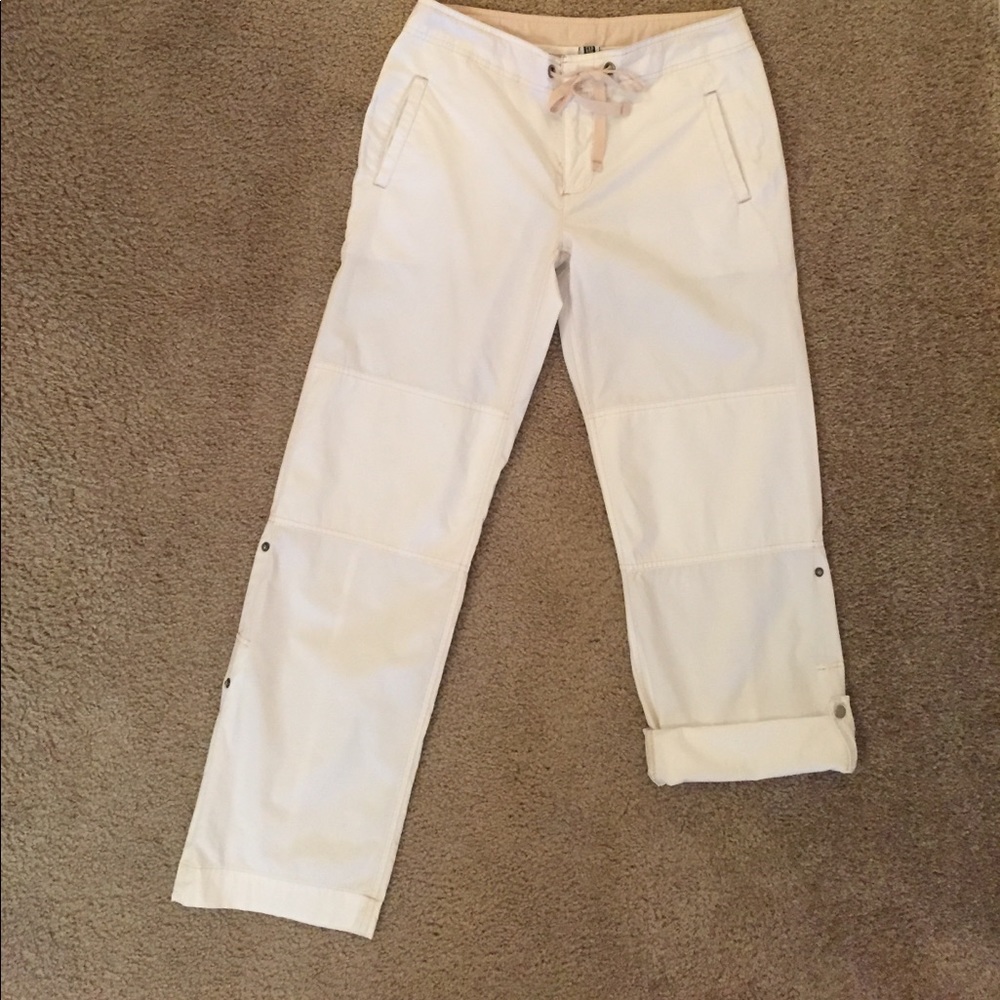 Women's GAP white cotton summer pants - 6