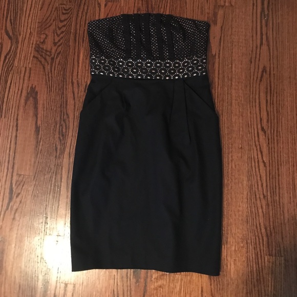 Authentic Ann Taylor Loft crotchet black dress - Picture 1 of 5