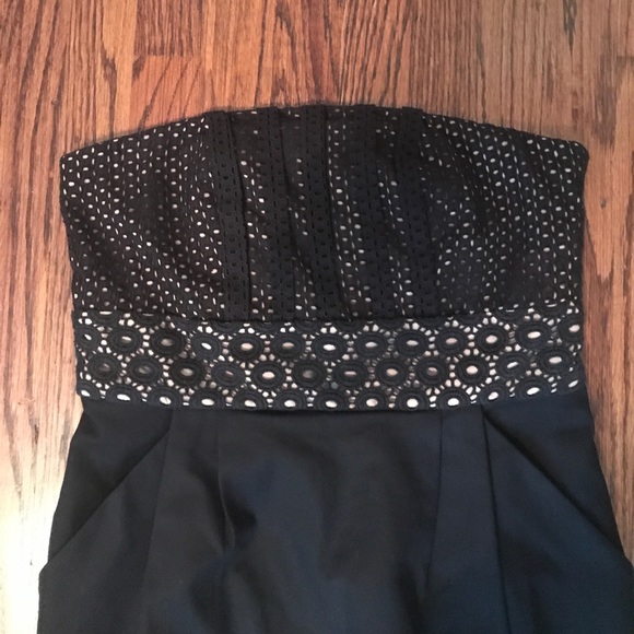 Authentic Ann Taylor Loft crotchet black dress - Picture 2 of 5