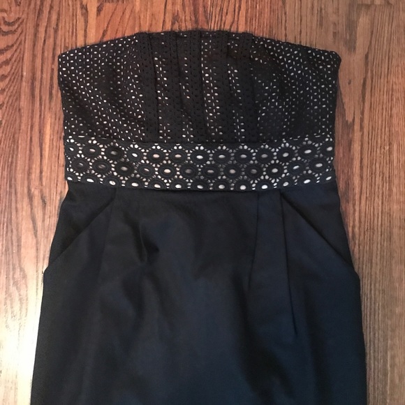 Authentic Ann Taylor Loft crotchet black dress - Picture 3 of 5