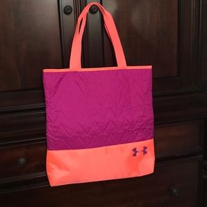 Under Armour neon gym bag