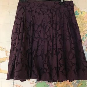 Purple lace skirt