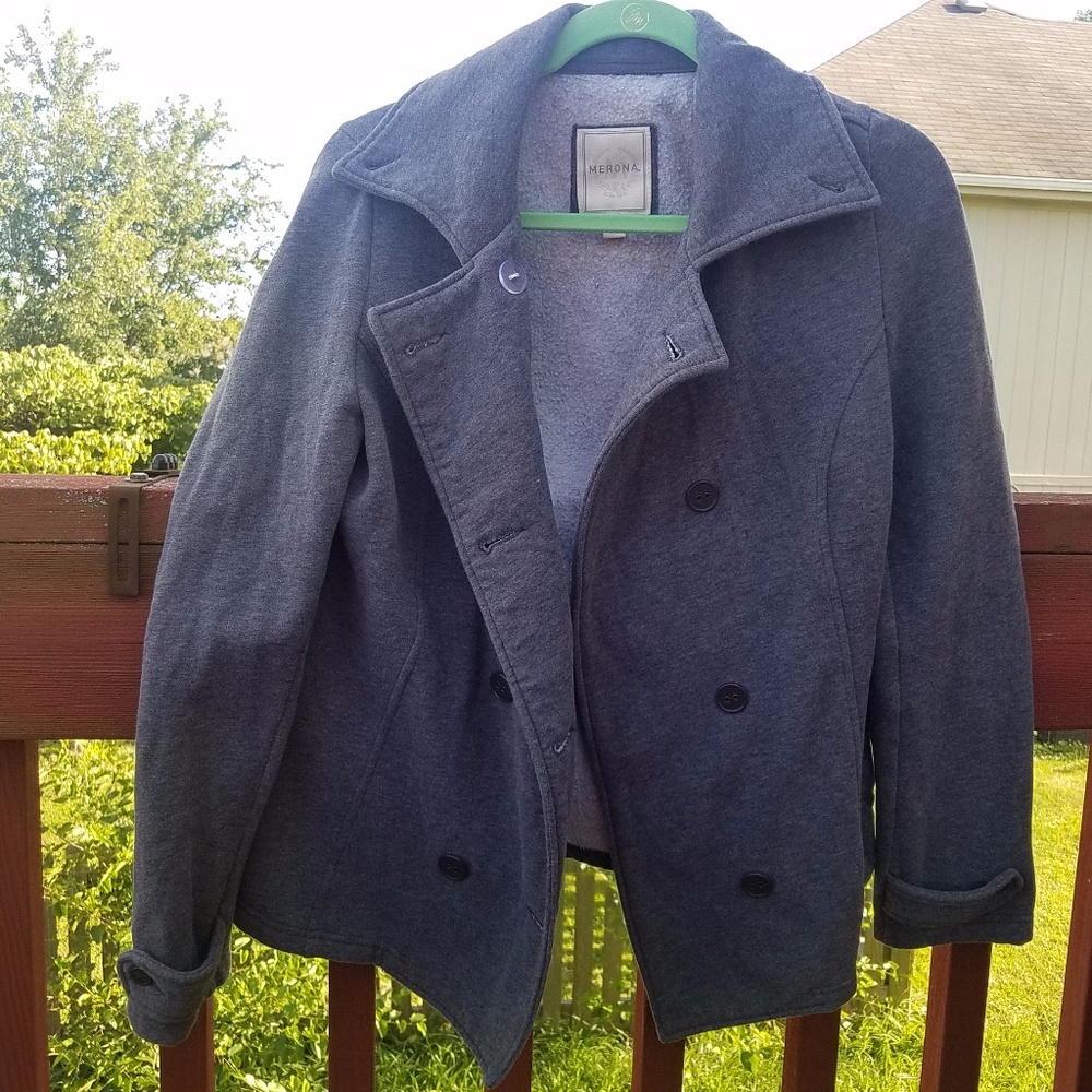 PD 1 HOUR Merona Fleece Lined Peacoat Jacket