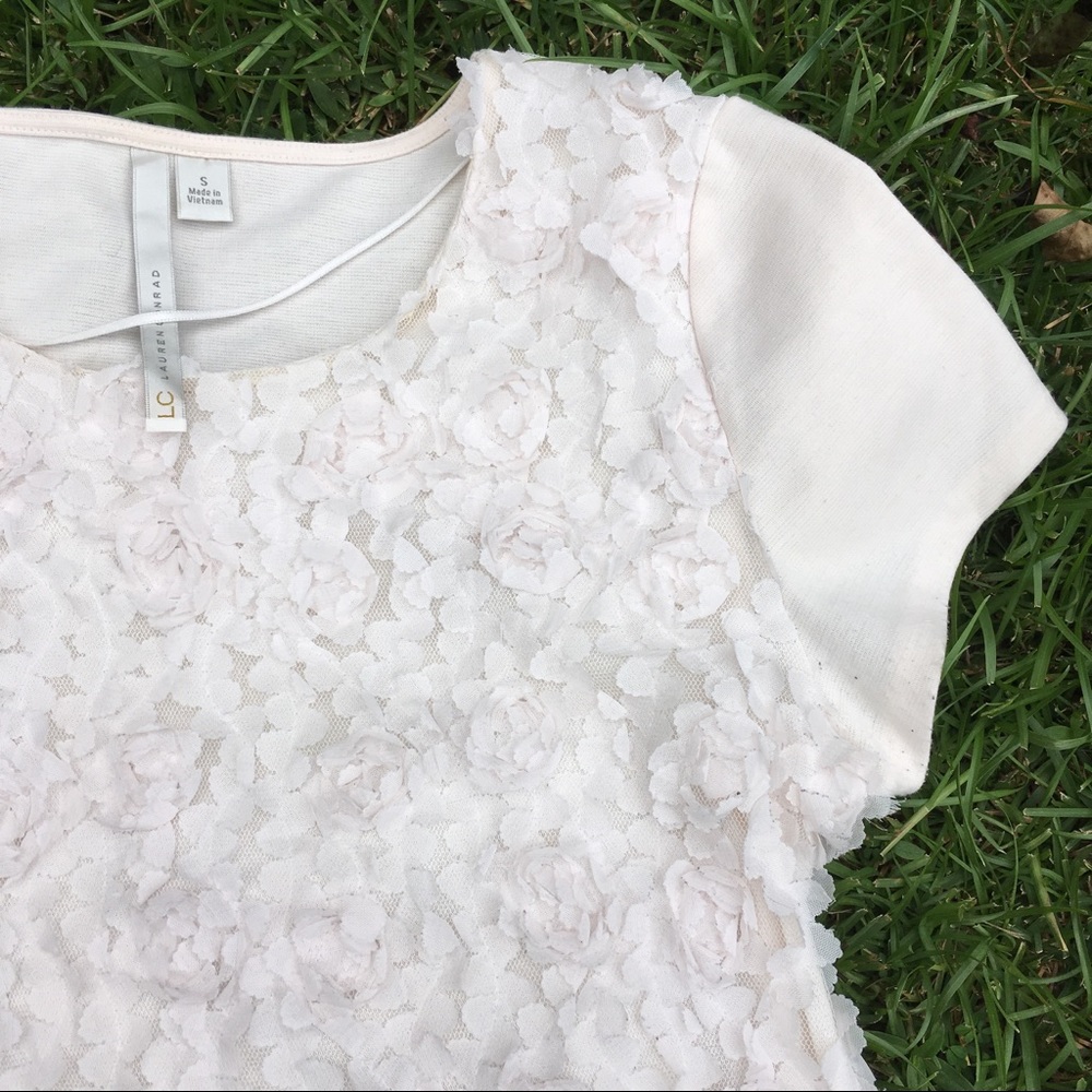 Cream Rosette Shirt