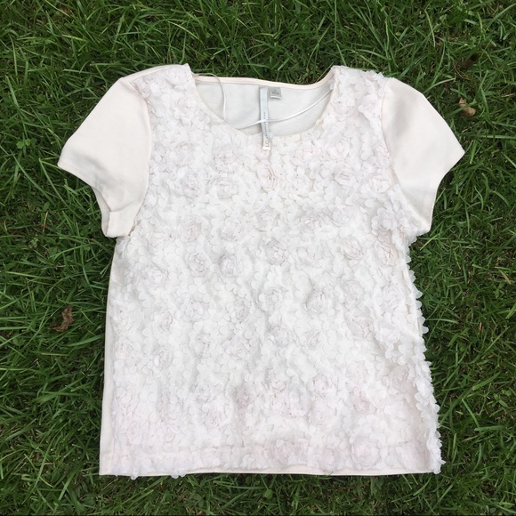 Cream Rosette Shirt - Picture 2 of 5