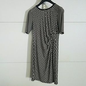 Just Taylor geometric print dress