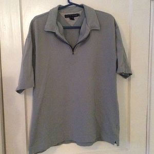 Hilfiger gray zipper polo