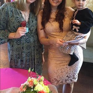 Pale pink cocktail dress