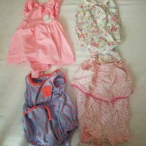Adorable girl newborn one pieces