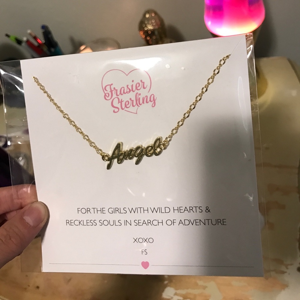 Frasier Sterling Angel necklace/choker