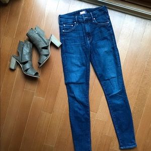 Mother jeans, high waisted, skinny, worn twice