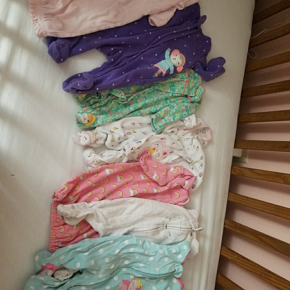 Newborn girl sleepers