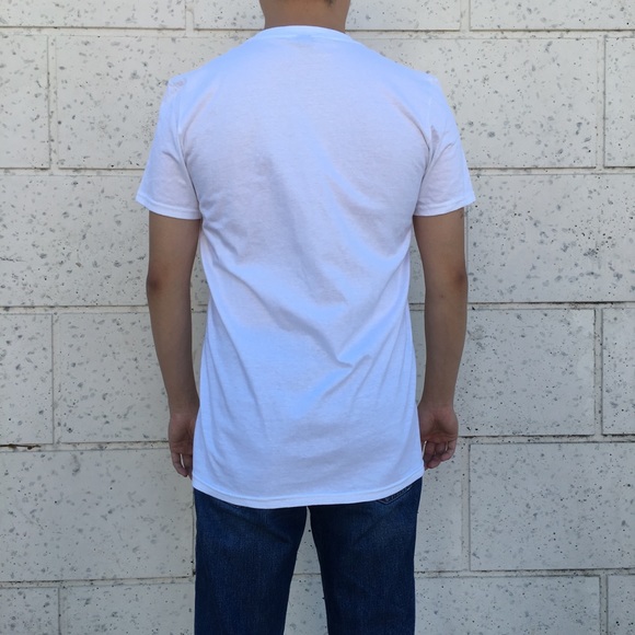 "Working Hard?"  Unisex casual cat t-shirt (White) - Picture 3 of 4