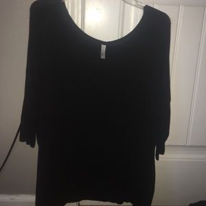 Mid Sleeve Black Tunic