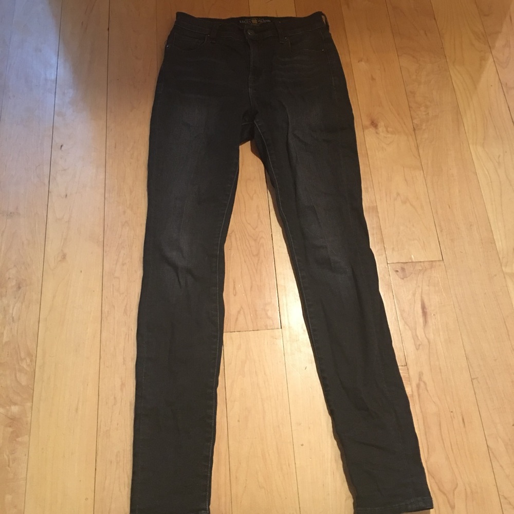 High waist skinny jeans