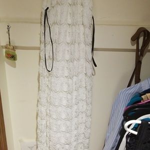 White crochet dress
