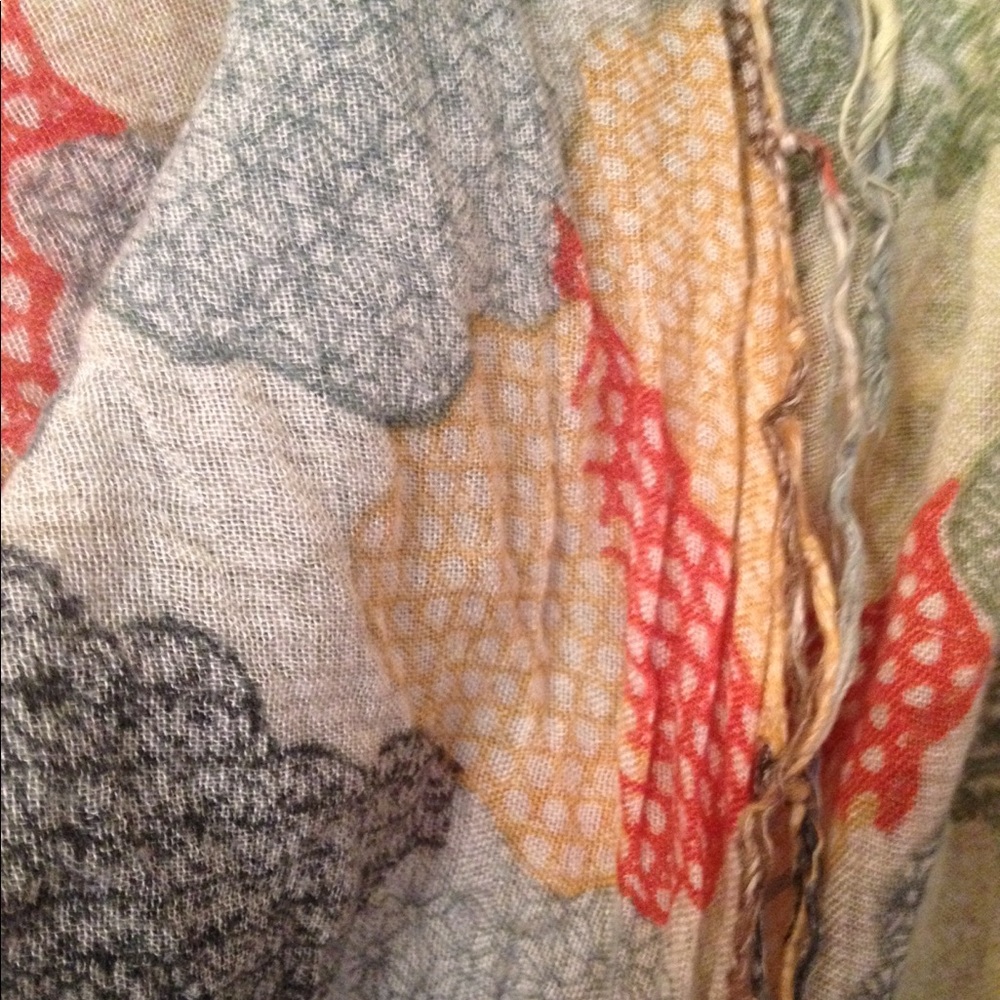 Multi-colored/multi patterned Triangle Scarf - Picture 4 of 4