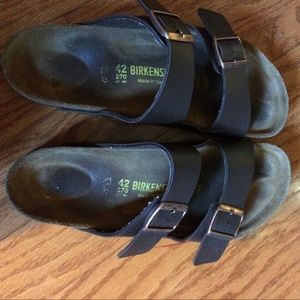 Birkenstock brown leather size 42