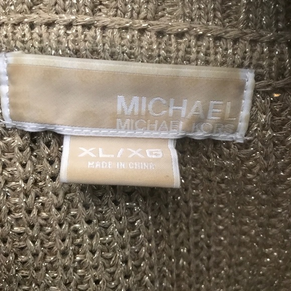 ⭐️ FINAL SALE ⭐️ Michael Kors Gold Sweater - Picture 2 of 5