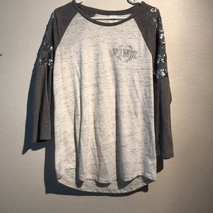 grey sparkle shirt