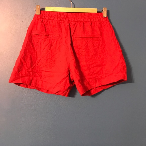 Red linen shorts - Picture 2 of 2