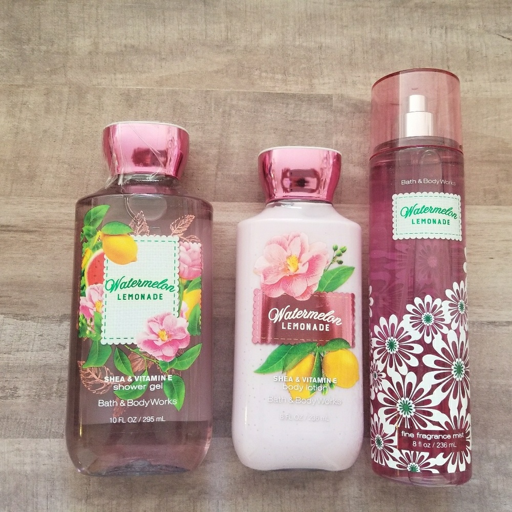 Set of 3 Watermelon Lemonade Bath&BidyWorks