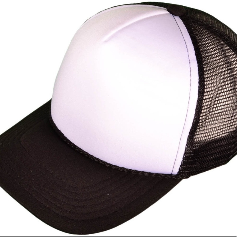 Black and white Trucker mesh hat Brand new Snap