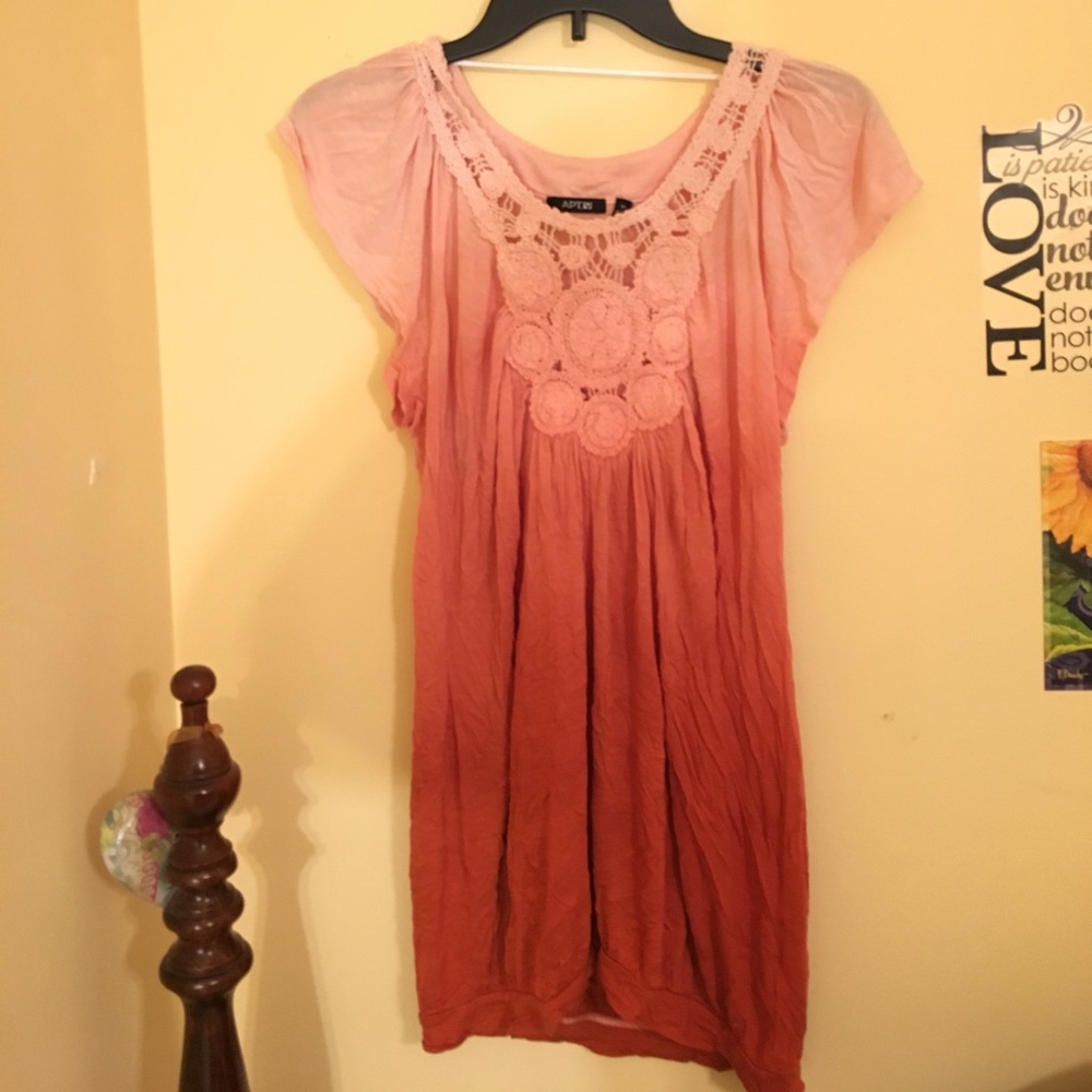 Orange gradient/ombré dress