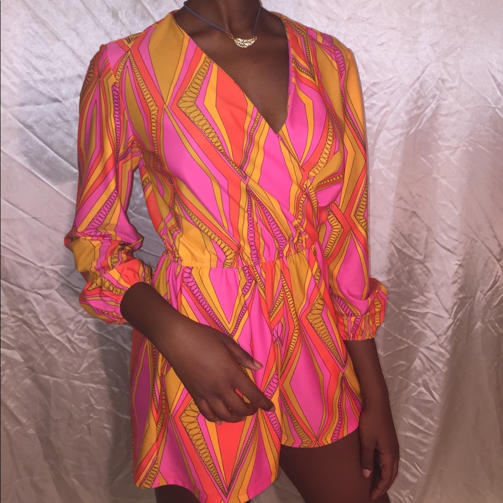 Jude Connally Retro Print Romper