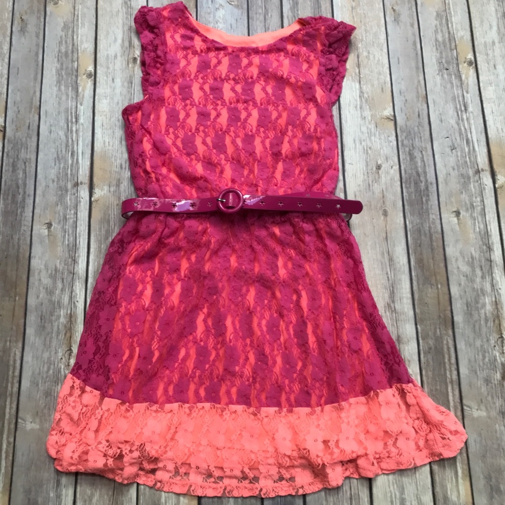 Blush by Us Angels Dress, Pink/Coral Sz 12