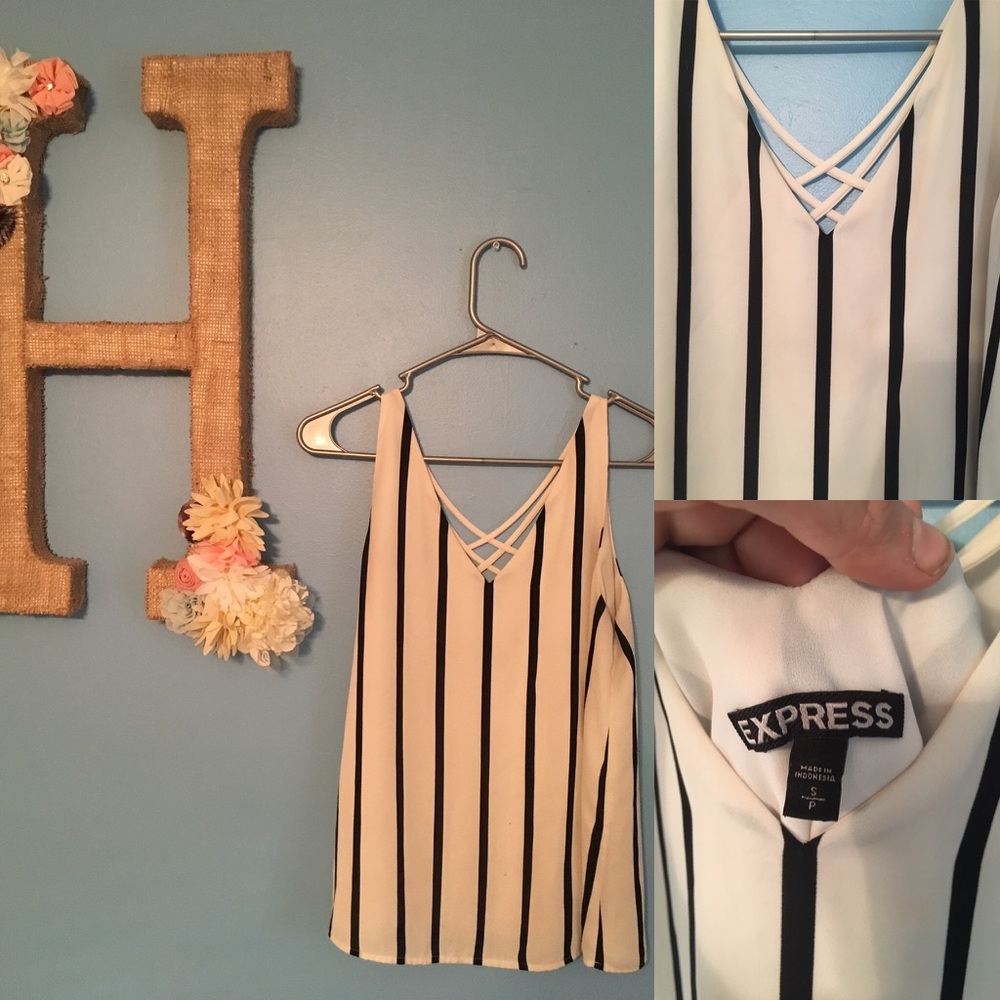Express striped tank