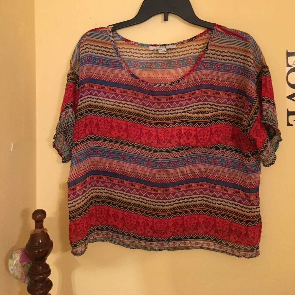 Crop top - tribal print!