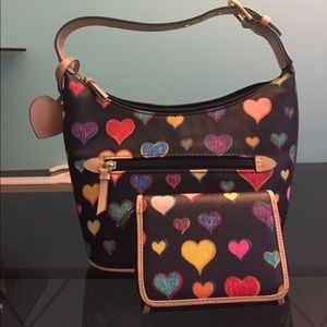 SUPER CUTE heart patterned shoulder bag!