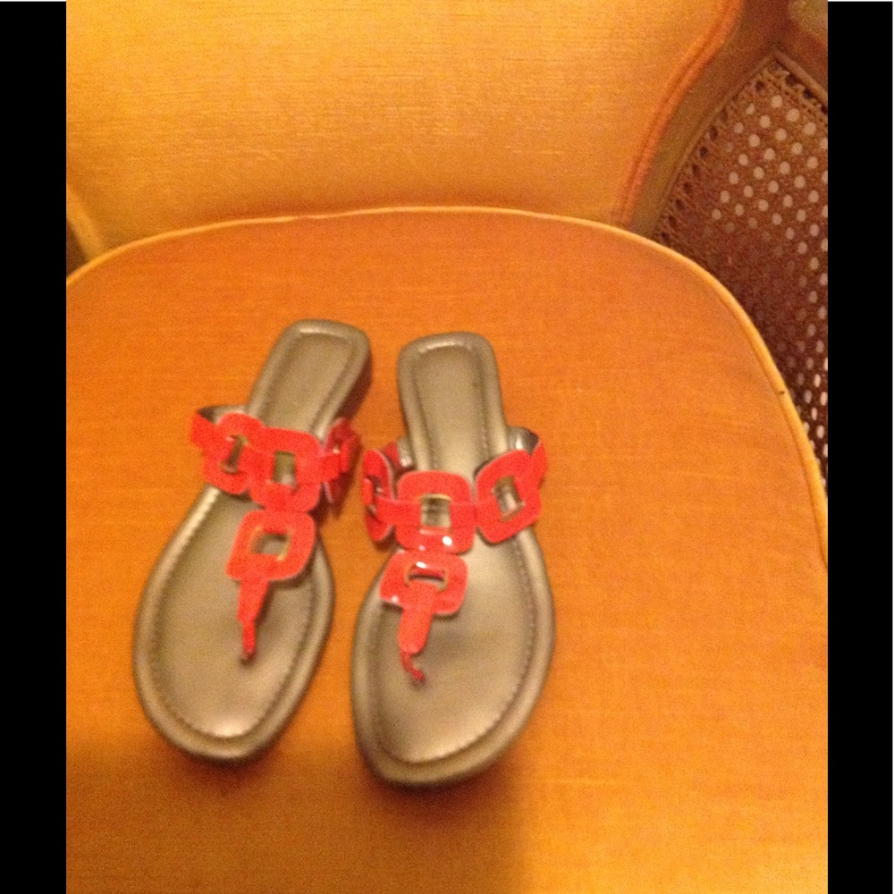 Orange sandals