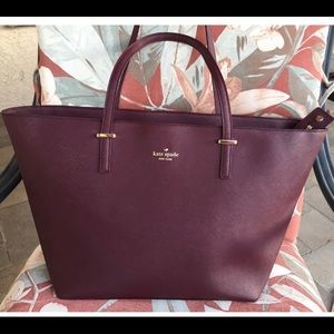 Authentic Kate ♠️Spade Mulled Wine Tote