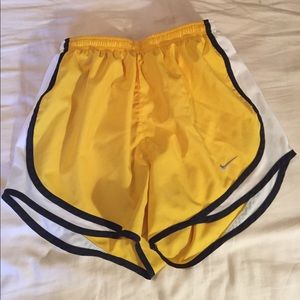 Yellow XS dri-fit Nike shorts