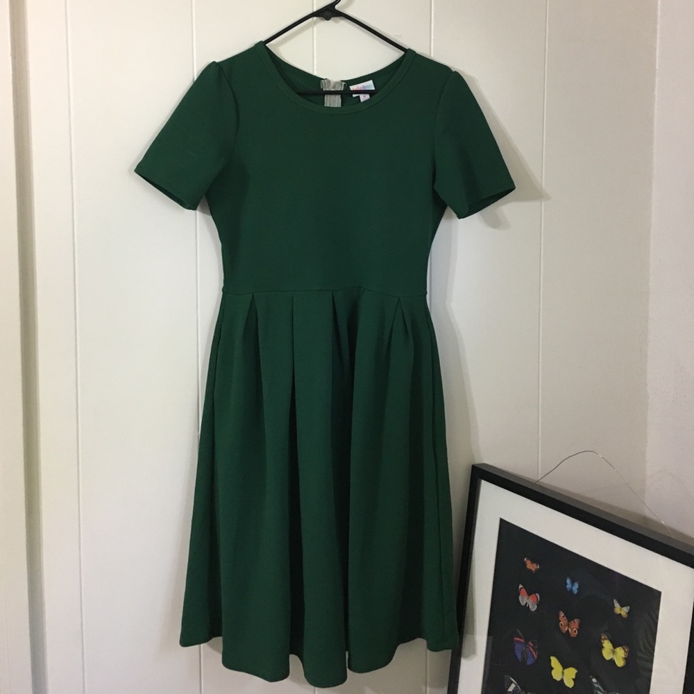 Kelly Green LuLaRoe Amelia Dres