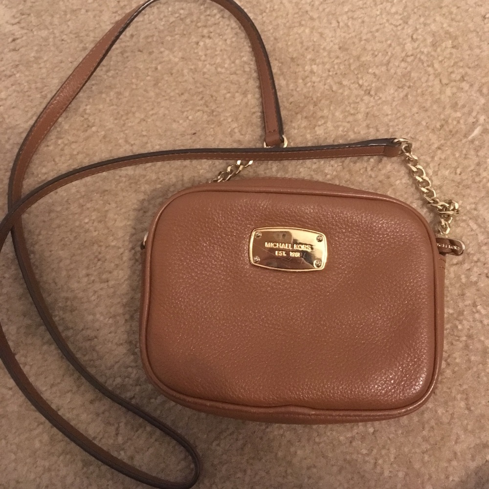 Michael Kors brown caramel crossbody