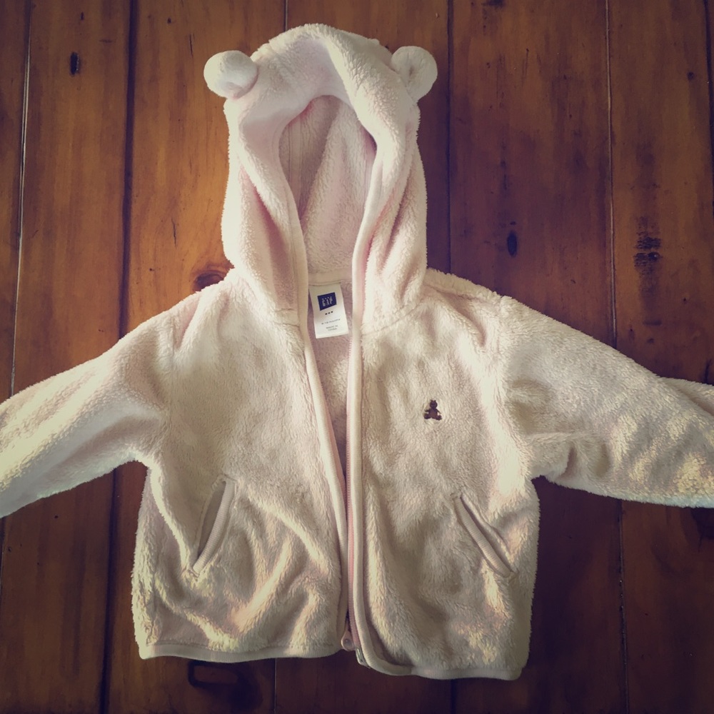 Gap light pink sweatshirt hoodie 6-12months