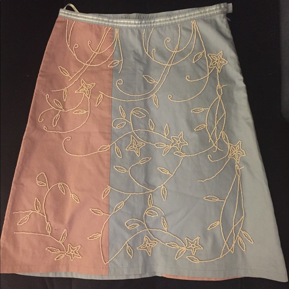 Ted Baker light blue and purple skirt