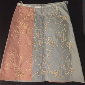 Ted Baker light blue and purple skirt