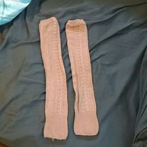 Tan leg warmers!