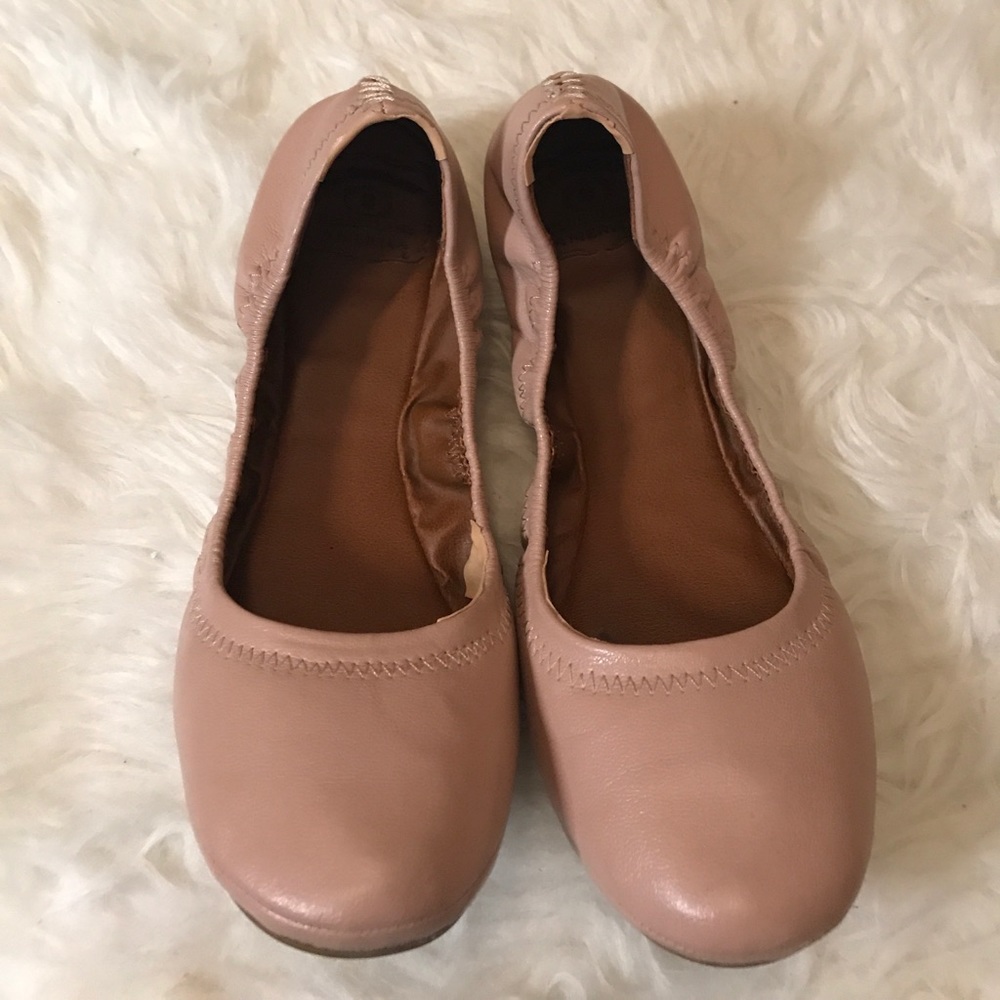 Blush pink flats