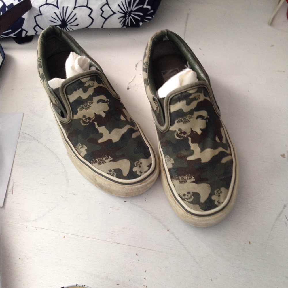 Camo skull Vans SZ 8.5