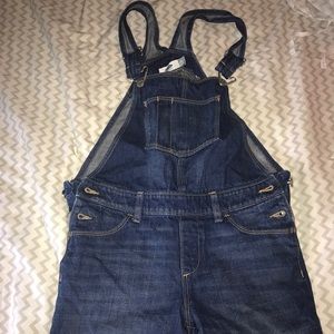 Girls old navy denim shortalls