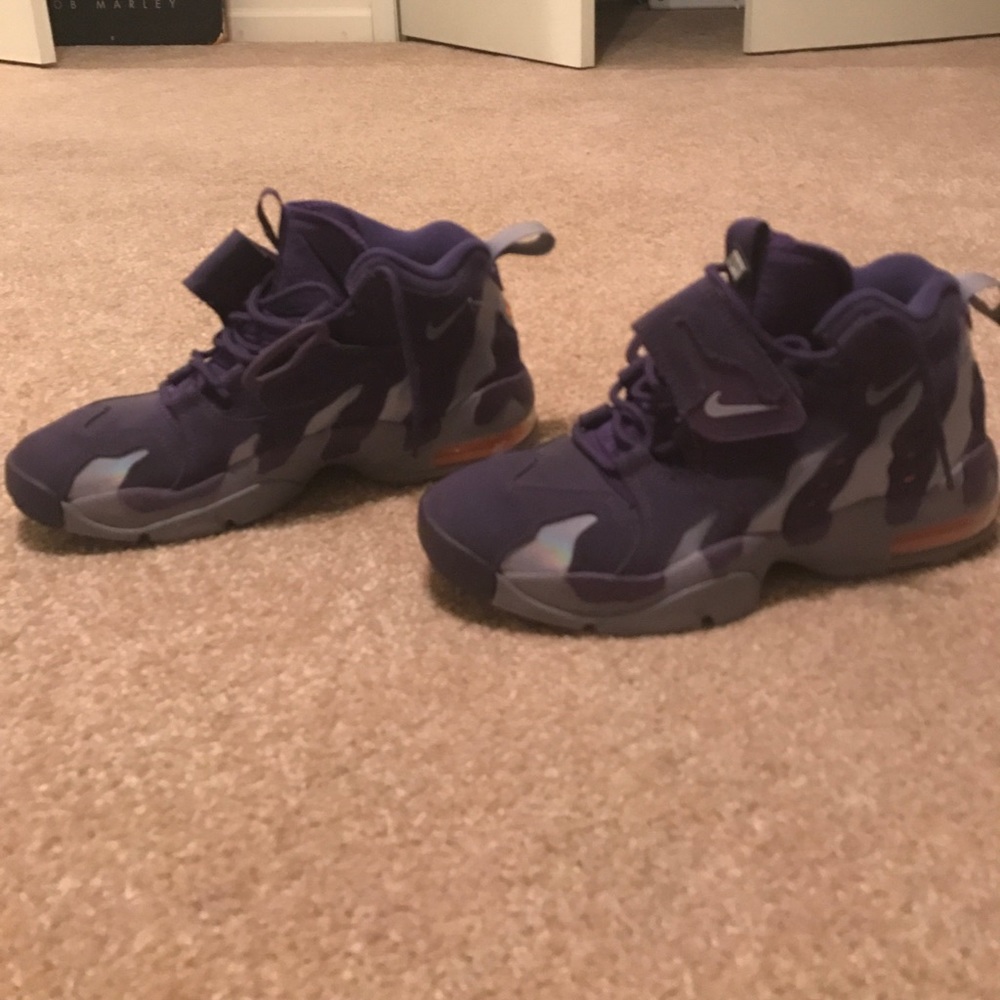 Purple Nike sneakers