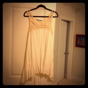 Cream dress with lace